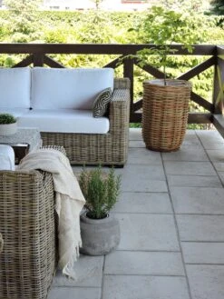 Conjunto De Jardín De Ratán Natural/blanco Crema ARDEA 18 Conjunto De Jardín De Ratán Natural/blanco Crema ARDEA -Beliani undef src sa picid 826368 type whitesh image