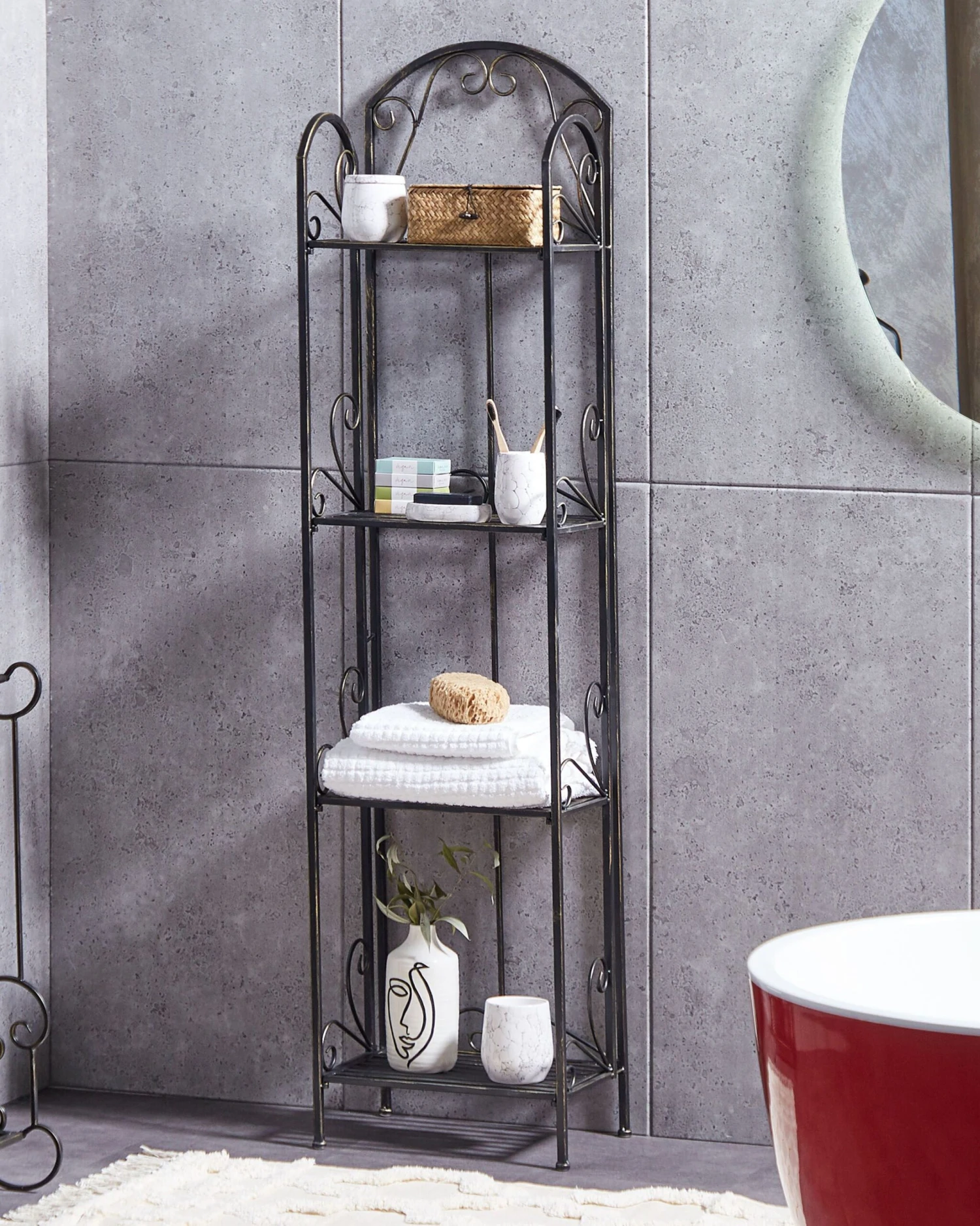 Estantería De Metal Negro 166 Cm VALDIVIA 4 Estantería De Metal Negro 166 Cm VALDIVIA - Imagen 2