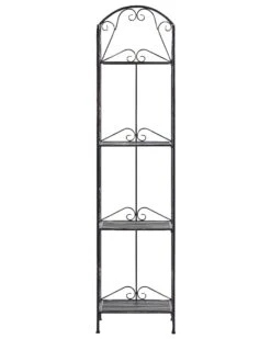 Estantería De Metal Negro 166 Cm VALDIVIA 13 Estantería De Metal Negro 166 Cm VALDIVIA -Beliani undef src sa picid 827796 type whitesh image