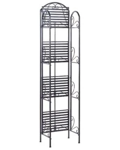 Estantería De Metal Negro 166 Cm VALDIVIA 14 Estantería De Metal Negro 166 Cm VALDIVIA -Beliani undef src sa picid 827797 type whitesh image