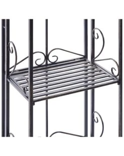 Estantería De Metal Negro 166 Cm VALDIVIA 16 Estantería De Metal Negro 166 Cm VALDIVIA -Beliani undef src sa picid 827799 type whitesh image