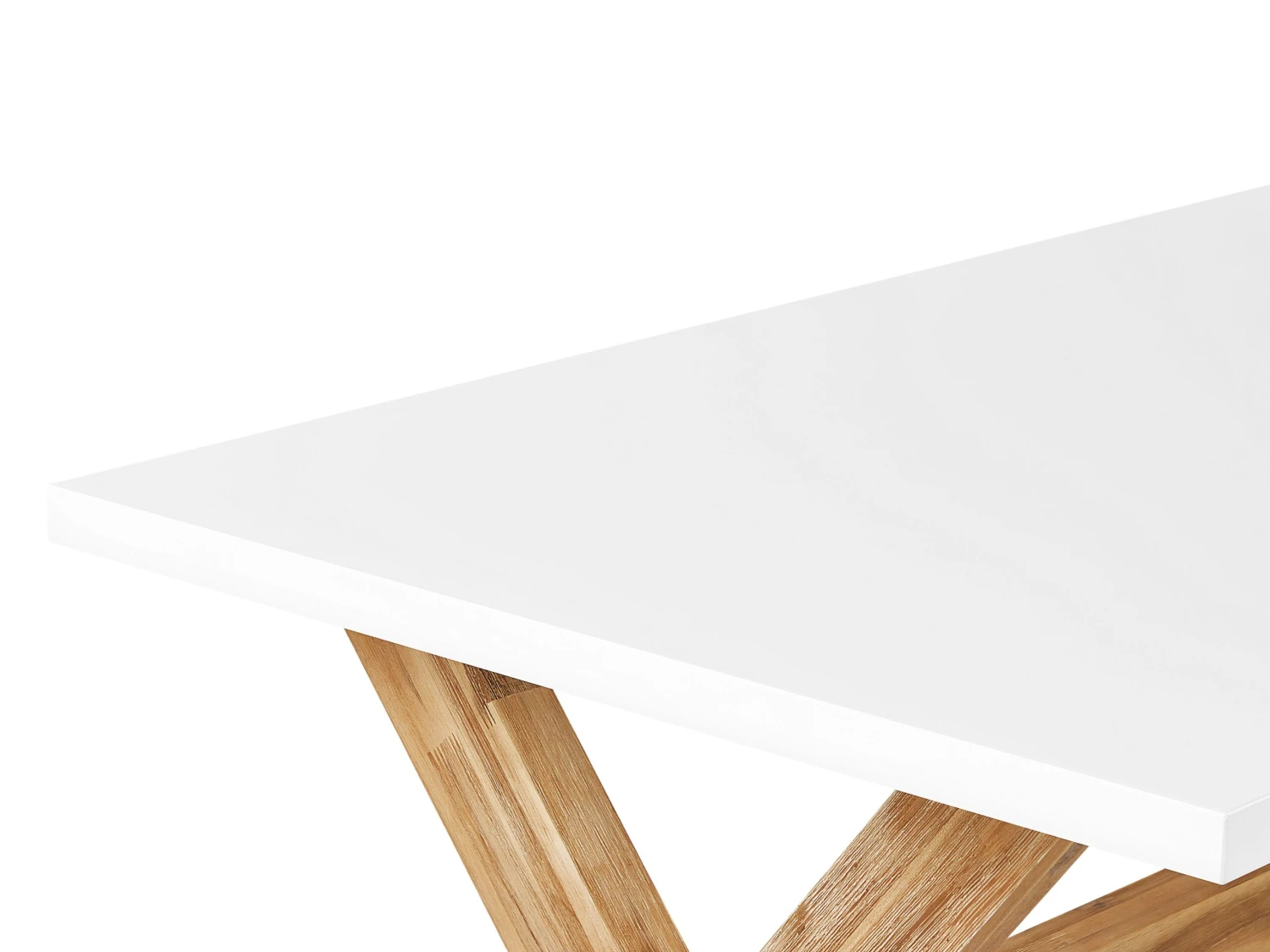 Conjunto De Mesa Con 2 Bancos, Blanco/madera Clara OLBIA 9 Conjunto De Mesa Con 2 Bancos, Blanco/madera Clara OLBIA - Imagen 7