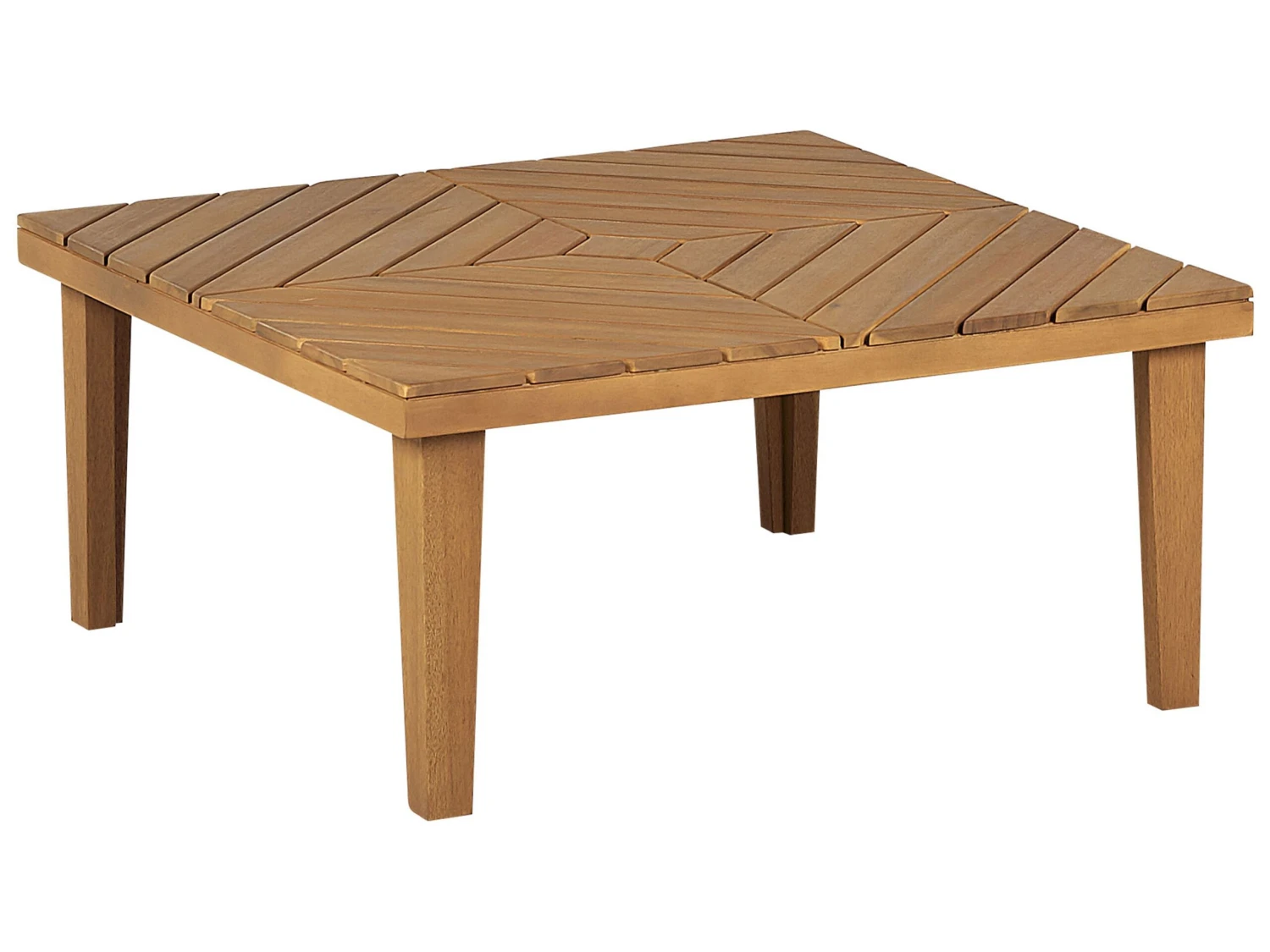 Mesa De Centro De Madera De Acacia 70 X 70 Cm BARATTI 3 Mesa De Centro De Madera De Acacia 70 X 70 Cm BARATTI