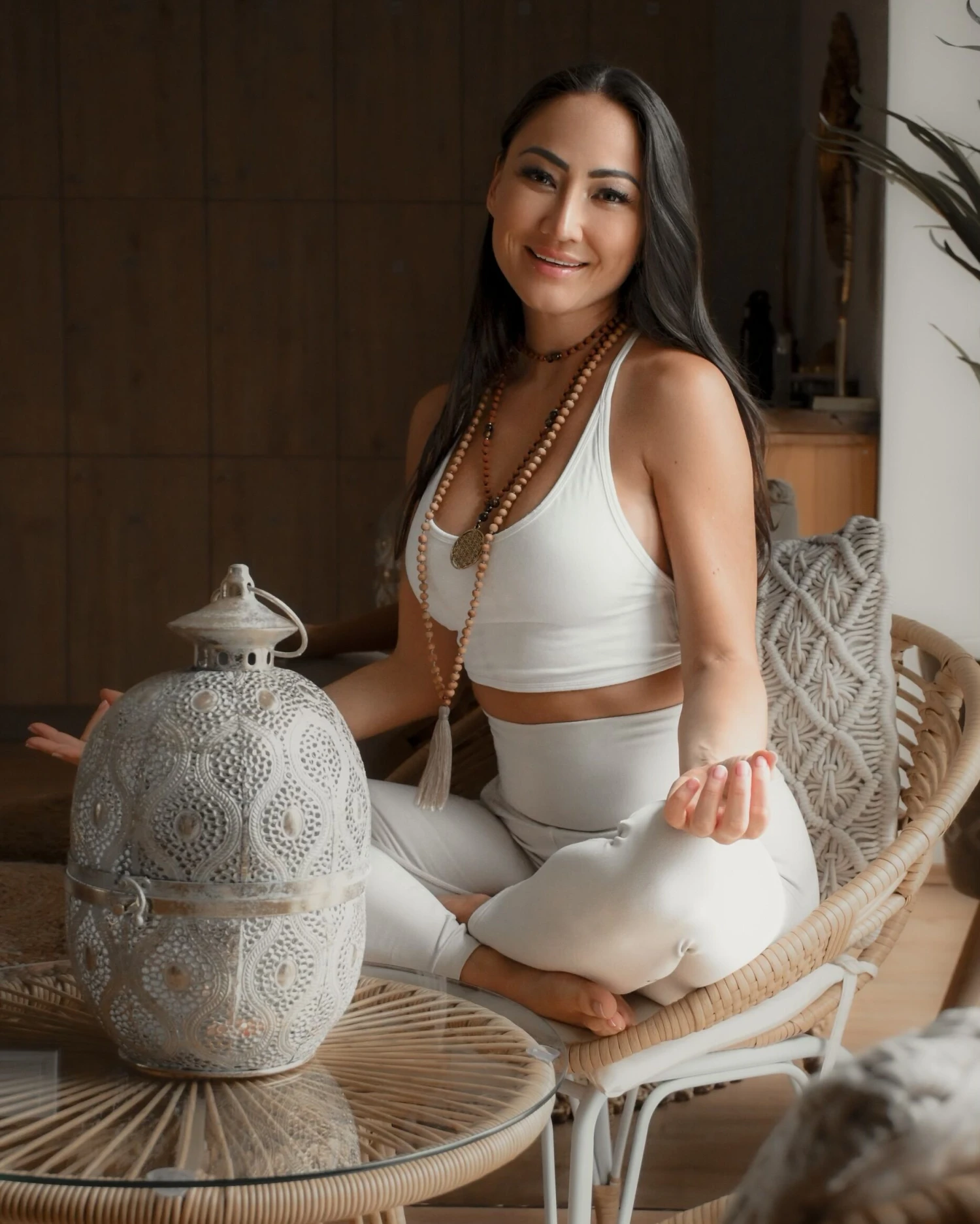 Conjunto De Balcón De Ratán Color Natural Blanco PELLARO 7 Conjunto De Balcón De Ratán Color Natural Blanco PELLARO - Imagen 5