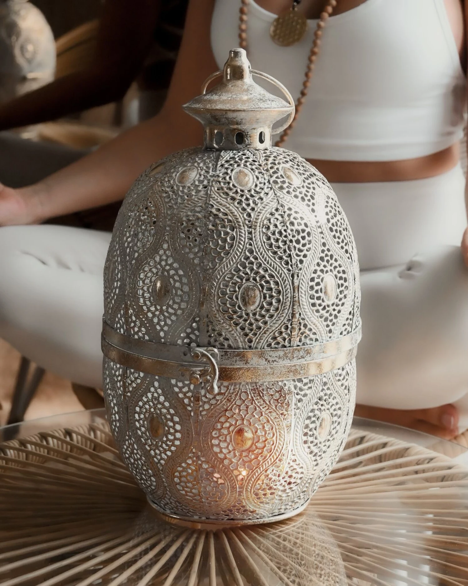 Conjunto De Balcón De Ratán Color Natural Blanco PELLARO 8 Conjunto De Balcón De Ratán Color Natural Blanco PELLARO - Imagen 6