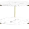 Mesa De Centro Blanco/dorado ø 60 Cm REVA 2 Mesa De Centro Blanco/dorado ø 60 Cm REVA -Beliani undef src sa picid 832841 type whitesh image