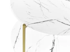 Mesa De Centro Blanco/dorado ø 60 Cm REVA 10 Mesa De Centro Blanco/dorado ø 60 Cm REVA -Beliani undef src sa picid 832842 type whitesh image