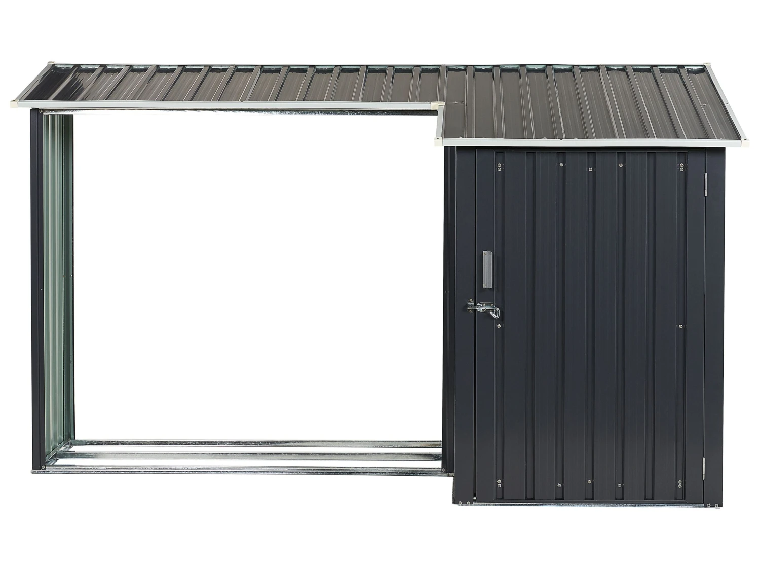 Cobertizo De Jardín De Metal Gris Grafito 158 Cm AOSTA 8 Cobertizo De Jardín De Metal Gris Grafito 158 Cm AOSTA - Imagen 6