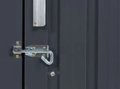 Cobertizo De Jardín De Metal Gris Grafito 158 Cm AOSTA 20 Cobertizo De Jardín De Metal Gris Grafito 158 Cm AOSTA -Beliani undef src sa picid 835753 type whitesh image