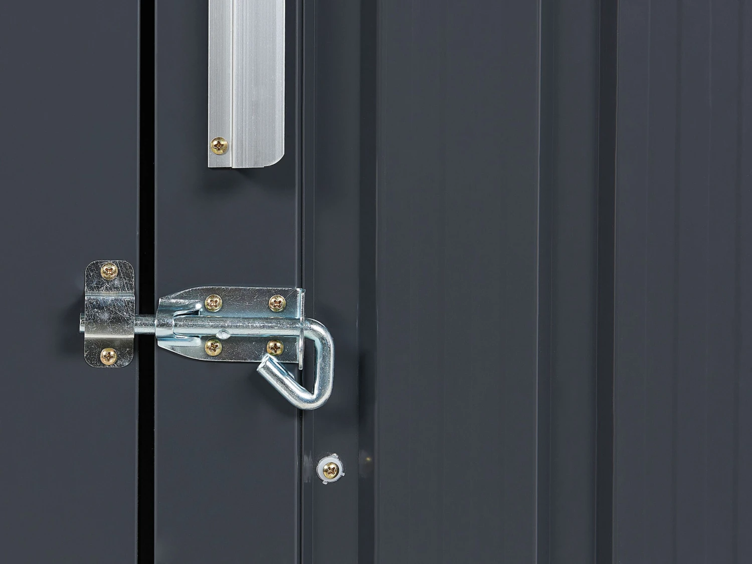 Cobertizo De Jardín De Metal Gris Grafito 158 Cm AOSTA 11 Cobertizo De Jardín De Metal Gris Grafito 158 Cm AOSTA - Imagen 9