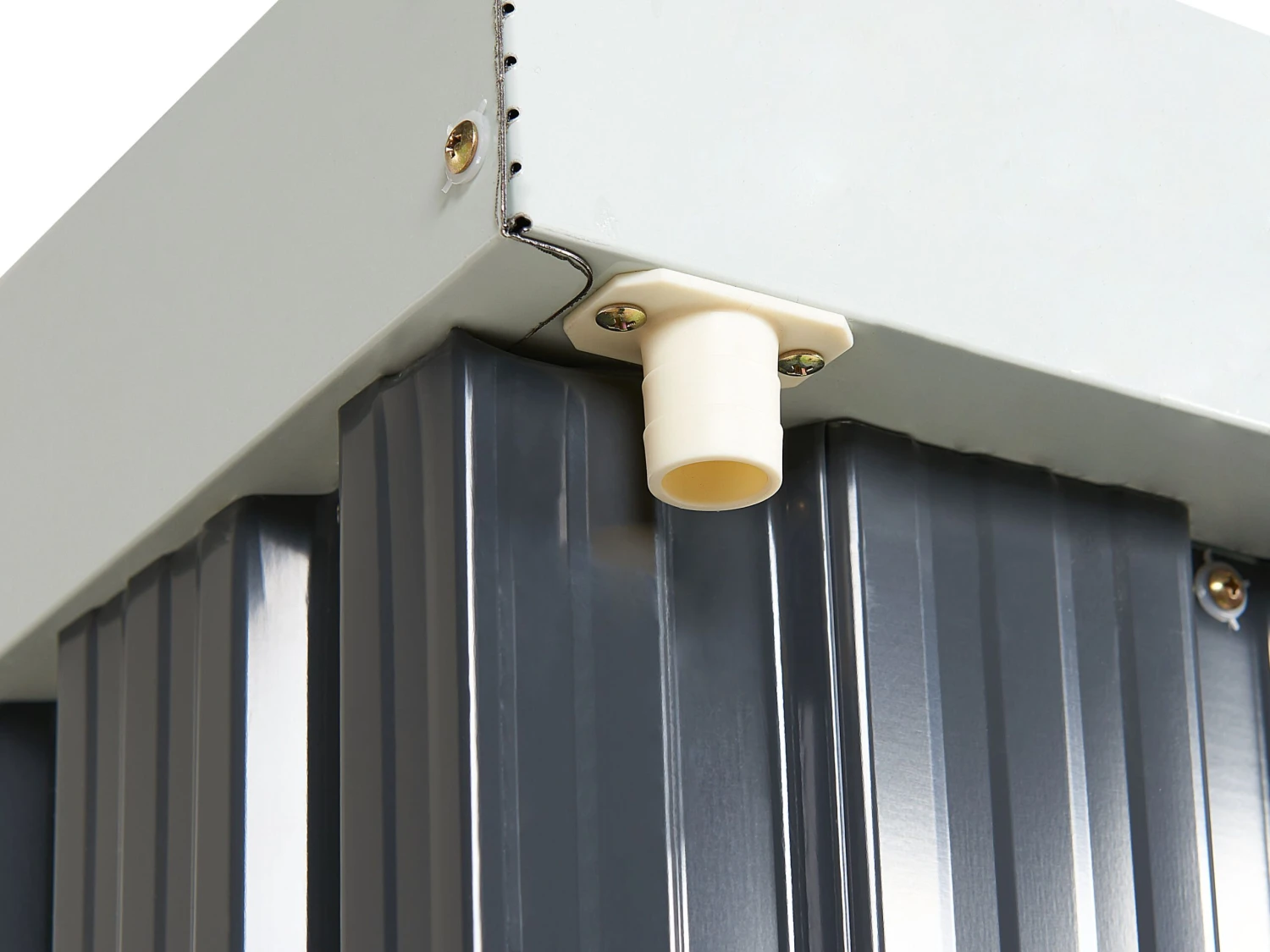 Cobertizo De Jardín De Metal Gris Grafito/blanco Crema 180 Cm UMBRIA 11 Cobertizo De Jardín De Metal Gris Grafito/blanco Crema 180 Cm UMBRIA - Imagen 9