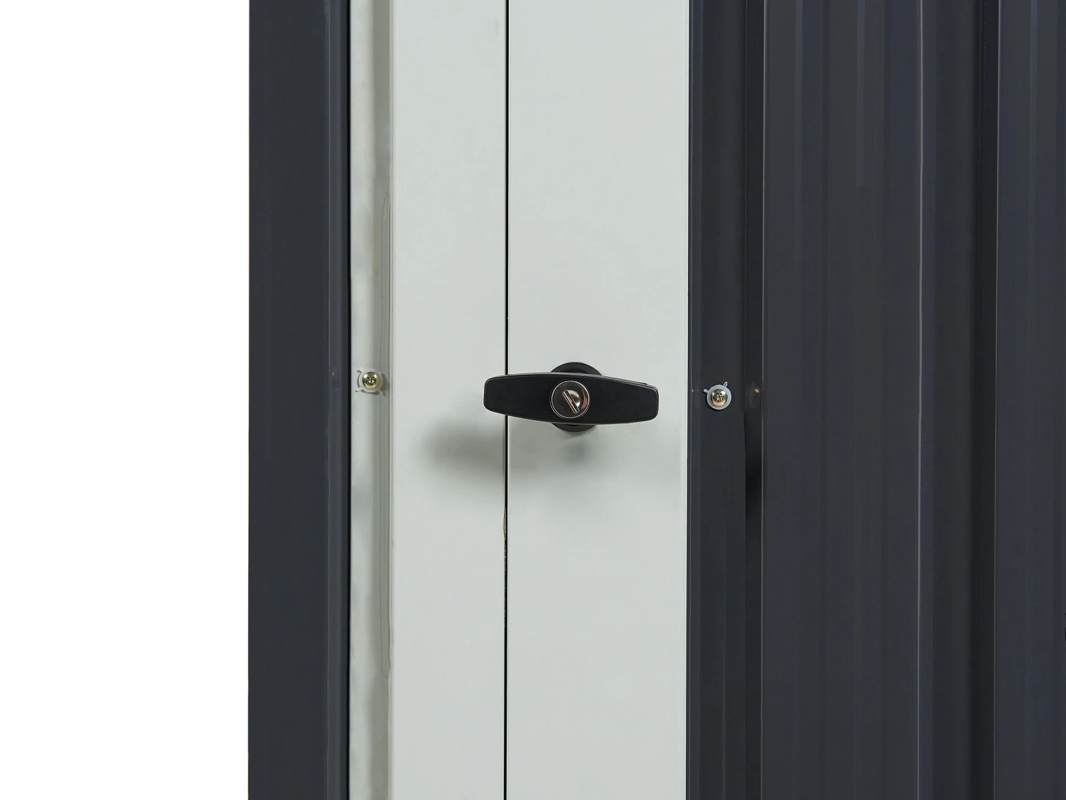 Cobertizo De Jardín De Metal Gris Grafito/blanco Crema 180 Cm UMBRIA 12 Cobertizo De Jardín De Metal Gris Grafito/blanco Crema 180 Cm UMBRIA - Imagen 10