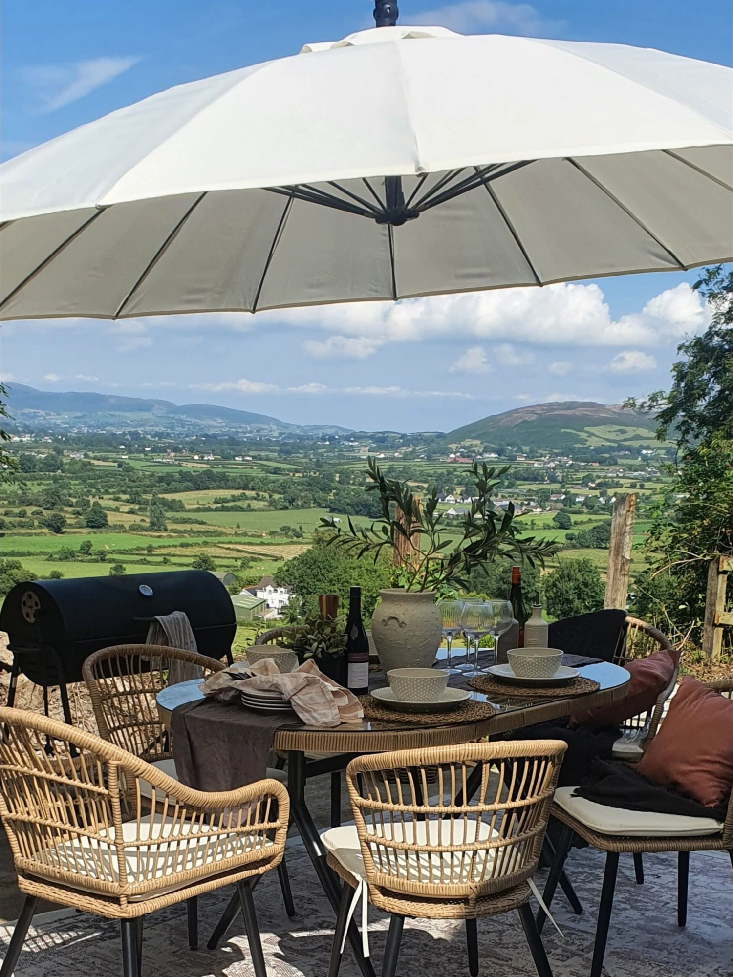 Conjunto De Jardín 6 Plazas De Ratán Beige/natural/negro ALIANO II 6 Conjunto De Jardín 6 Plazas De Ratán Beige/natural/negro ALIANO II - Imagen 4