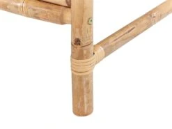 Conjunto De Jardín 4 Plazas De Madera De Bambú Clara/blanco RICCIONE