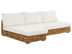 Conjunto De Sala De Estar 4 Plazas De Ratán Natural/marrón Dorado/blanco Crema Derecho VARALLO 20 Conjunto De Sala De Estar 4 Plazas De Ratán Natural/marrón Dorado/blanco Crema Derecho VARALLO -Beliani undef src sa picid 836635 type whitesh image