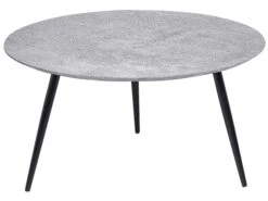 Mesa De Centro Gris/negro ø 79 Cm EFFIE