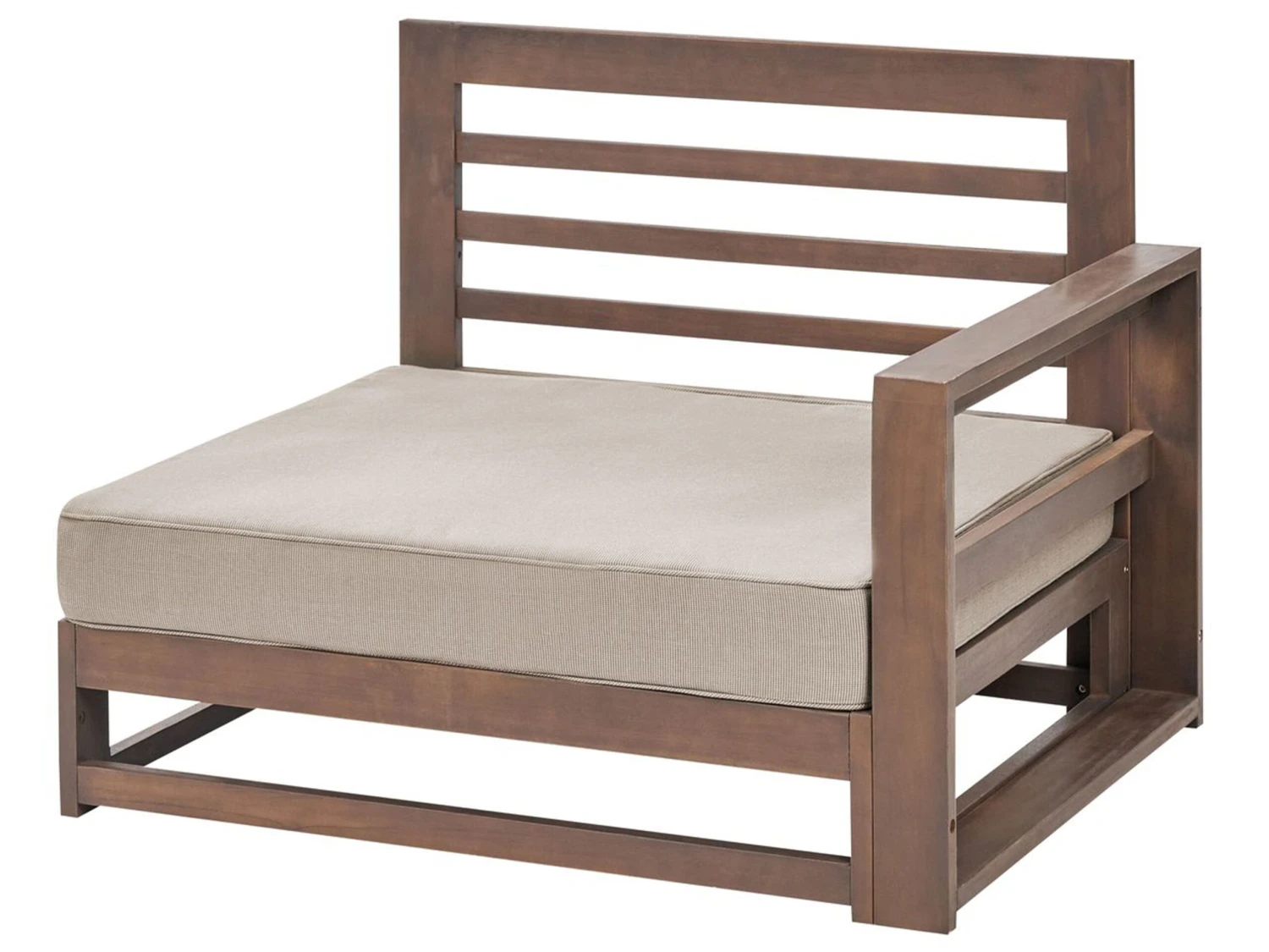 Sofá Esquinero 2 Plazas De Madera De Acacia Certificada Oscura TIMOR II 8 Sofá Esquinero 2 Plazas De Madera De Acacia Certificada Oscura TIMOR II - Imagen 6